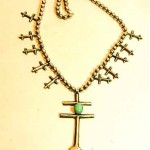 vintage pre-1935 sterling squash necklace