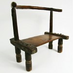 antique 1800s ivory coast tribal stool