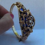 antique french 18k enamel bracelet