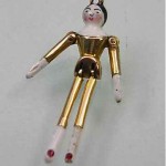 rare victorian japanese moving doll charm