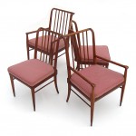set mid-century dining chairs