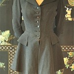 vintage 1920s felted wool riding jacket