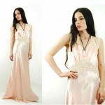 vintage 1940s silk nightgown slip