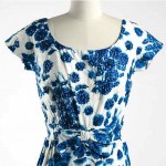 vintage 1950s ira rentner floral dress
