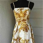 vintage 1950s jill stuart sequin sundress