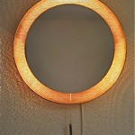 vintage 1960s backlit mirror