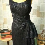 vintage 1960s metallic cocktail dress