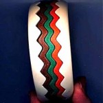 vintage 1960s zig zag puzzle bracelet