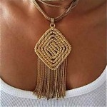 vintage 1970s ysl tassel necklace