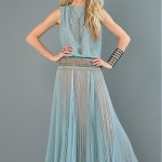 vintage 1980s semi-sheer maxi gown