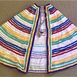 vintage chenille rainbow coverup