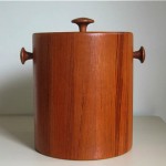 vintage danish modern digsmed teak ice bucket