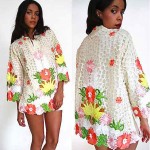 vintage embroidered lace cut out top