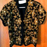 vintage gold embroidered jacket