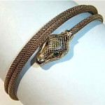 vintage mesh coil snake bracelet