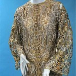 vintage metallic gold and silver embroidered gown