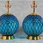 vintage midcentury murano italian art glass lamps