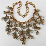 vintage miriam haskell crystal necklace