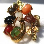 vintage multi-gem ring