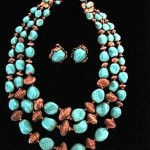 vintage signed miriam haskell necklace and earrings