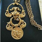 vintage vendome door knocker necklace