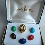 vintage trifari interchangeable ring