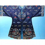 antique 19th century chinese brocade robe