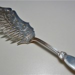 antique tiffany sterling macaroni server