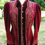 antique velvet and braid jacket