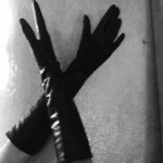 unworn christian dior kid leather opera gloves