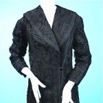 vintage 1900 silk soutache on net evening coat