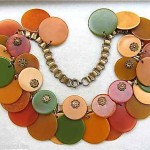 vintage 1940s miriam haskell bakelite disc necklace