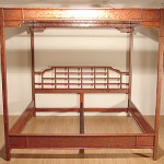 vintage 1960s mahogany canopy bed