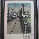 vintage 1961 pencil signed bernard buffet lithograph