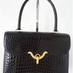 vintage 1970s hermes crocodile handbag