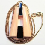 vintage 1977 givenchy lucite enamel necklace