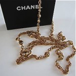 vintage 1980s chanel chain necklace