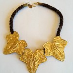 vintage 1980s french statement necklace