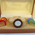 vintage 1980s gucci bracelet watch set