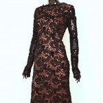 vintage 1980s oscar de la renta lace dress