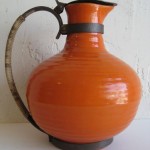 vintage bauer pottery coffee pitcher carafe