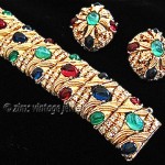 vintage ciner bracelet and earrings set