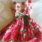 vintage cover girl of miami floral dress