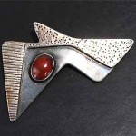 vintage ed weiner modernist brooch