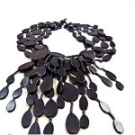 vintage gerda lynggaard wood necklace