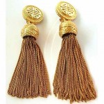 vintage givenchy tassel earrings