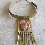 vintage handcrafted rafael modernist necklace