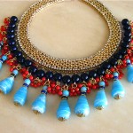 vintage hattie carnegie egyptian collar necklace