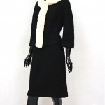 vintage lilli ann 1960s mink trim wool suit