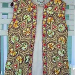 vintage lilli ann sequin beaded vest